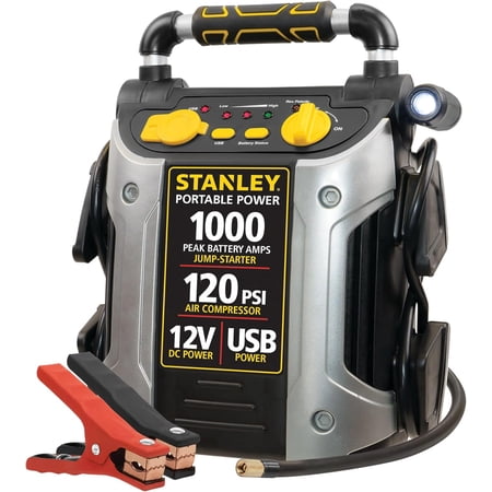 STANLEY J5C09 1000 Peak Amp Jump Starter w/120 PSI Compressor