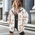 thumbnail image 3 of SCRAWLGOD Cherry Women Hoodies Zip Up Sweatshirt Women Oversized Graphic Hoodie Long Sleeve Womens Plus Size XS Hoodie Zip Up Comfy Women Outfits Casual Work, 3 of 7