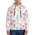 thumbnail image 2 of Lsque Pikmin Pattern Casual Men's Hoodie,Hooded Sweatshirt with Kangaroo Pocket,Pullover Hoodie-3X-Large, 2 of 8