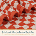 thumbnail image 5 of ComfiTime 100% Cotton Checkered Hand Towels - Soft Checkerboard Bathroom Face Towels, Absorbent & Quick-Drying Guest Towels for Bathroom, Kitchen, Gym, Dorm & Travel, 13x29 in, 5 of 13