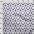 thumbnail image 3 of oneOone Velvet Dark Purple Fabric Asian Block Floral Craft Projects Decor Fabric Printed By The Yard 58 Inch Wide, 3 of 4