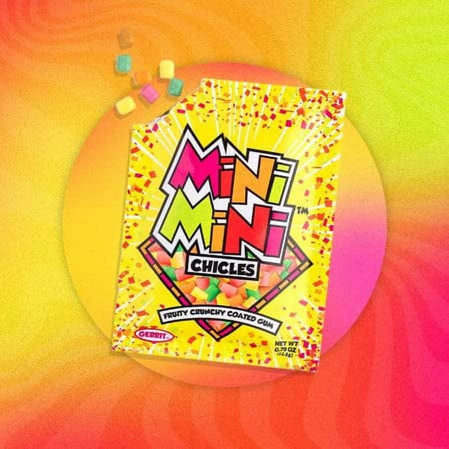 Gerrits Mini Mini Fruit Chicles Gum, 0.79 Ounce Pouches - 20 Count Display Box