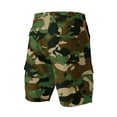 thumbnail image 2 of Bbyeadc Cargo Short for Men Relaxed Fit Camo Outdoor Hiking Work Casual Summer Shorts with Multi Pockets No Belt,Army Green (M), 2 of 4