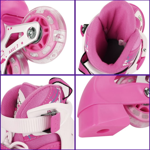 Hottest Inline Skates Adjustable Rollerblades for Kids with Illuminating Wheel