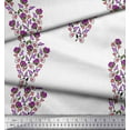 thumbnail image 3 of Soimoi Cotton Voile Fabric Leaves & Floral Block Decor Fabric Printed Yard 56 Inch Wide, 3 of 3