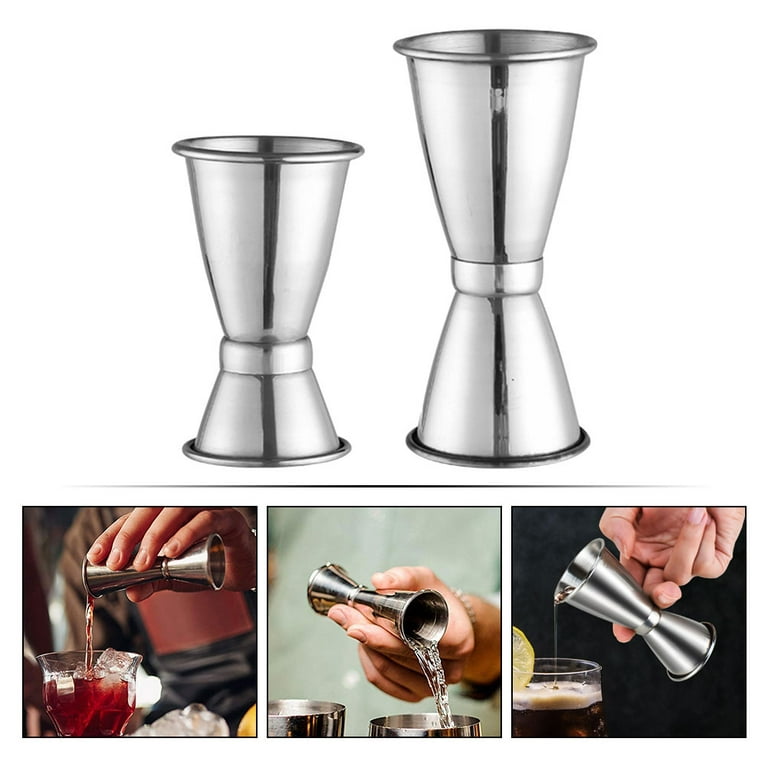  Cocktail Jigger Double Head Measuring Cup, Stainless Steel Measuring  Cup, Bar Shaker Tool for Various Beverages and Drinks (25ml/10ml): Home &  Kitchen