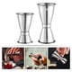thumbnail image 4 of GOOHOCHY 2pcs de acero inoxidable Bartending Coplail onzas tazas de medición Jiggers (plata), 4 of 7