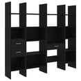 thumbnail image 4 of vidaXL Book Cabinet Set 4 Piece Storage Rack Bookcase Standing Multi Colors, 4 of 11