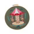 thumbnail image 3 of simhoa Christmas Embroidery Kit Decorative DIY Xmas Home Decor Cute Hand Embroidery Carousel, 3 of 8