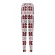 thumbnail image 5 of Pantalones largos de cintura alta con estampado de Navidad informal de moda para mujer Pompotops ulkah938504, 5 of 6