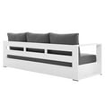 thumbnail image 5 of Modway Tahoe Outdoor Patio Powder-Coated Aluminum 2-Piece Set in White Charcoal, 5 of 10