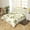 Beige Green, variant on Girls Flower Duvet Cover Cute Aesthetic Watercolor Botanical Plants Bedding Set Full for Kids Kawaii Room Decor - 1 Bed Cover 2 Pillowcases