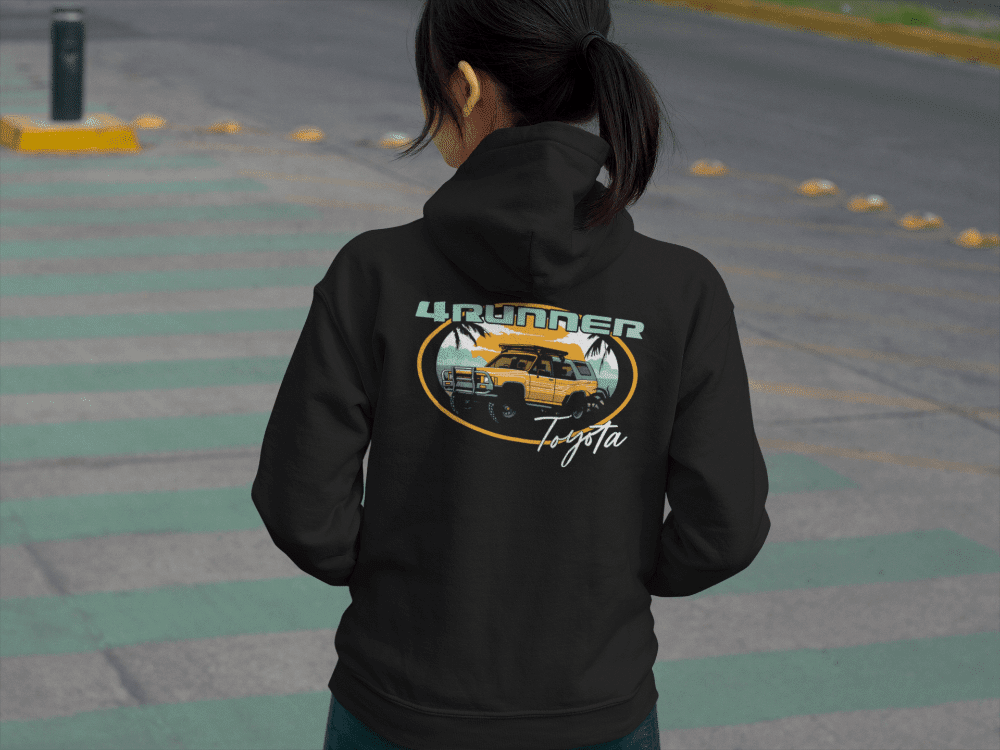 Toyota 4Runner Beach Vibes-Zip-Up Hoodie