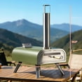 thumbnail image 2 of BIG HORN OUTDOORS 16 Inch Pellet Pizza Oven Outdoor, Wood Pellet Pizza Stove with Pizza Stone for Backyard, Camping, Green, 2 of 7