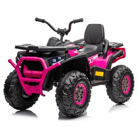 Blazin Wheels 12 Volt Battery Operated Pink ATV Ride-On with Lights and Sound