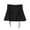 Black, variant on QHFBli Women Summer Bow Drawstring Mini Skirt Cute Mid Waist Skort Solid Shorts Skirts