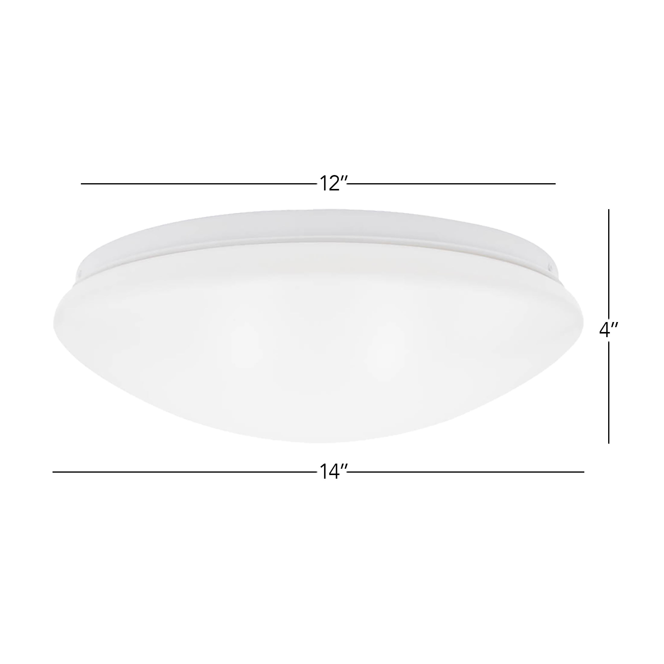 Maxxima 14 in. LED Flush Mount Ceiling Mushroom Light Fixture - Indoor Dimmable Dome Light, 3000K Warm White, 1600 Lumens, Ideal for Bedroom, Kitchen, and Entryway