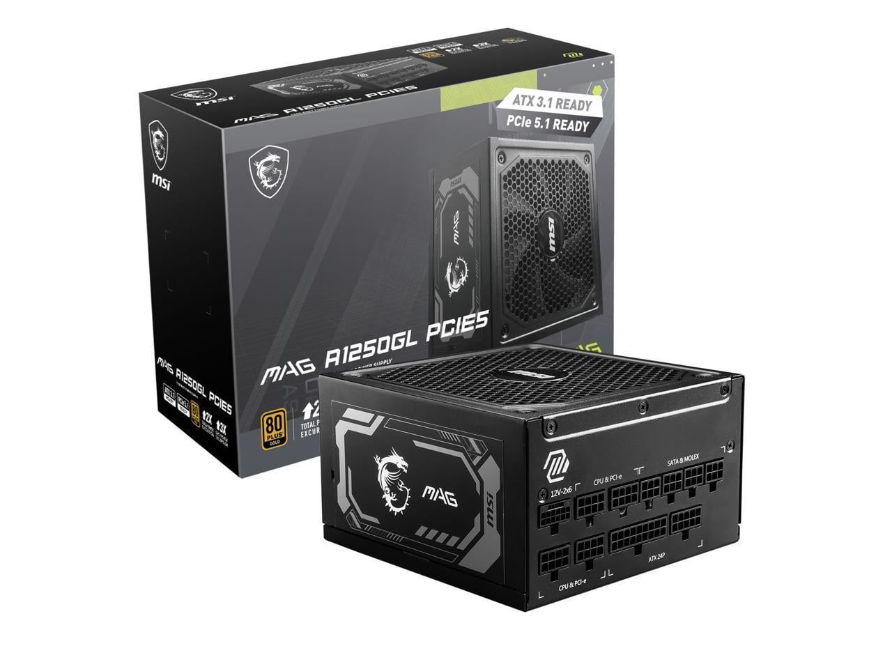 MSI - MEG Ai1600T PCIE5, 80+ TITANIUM Full Modular Gaming PSU