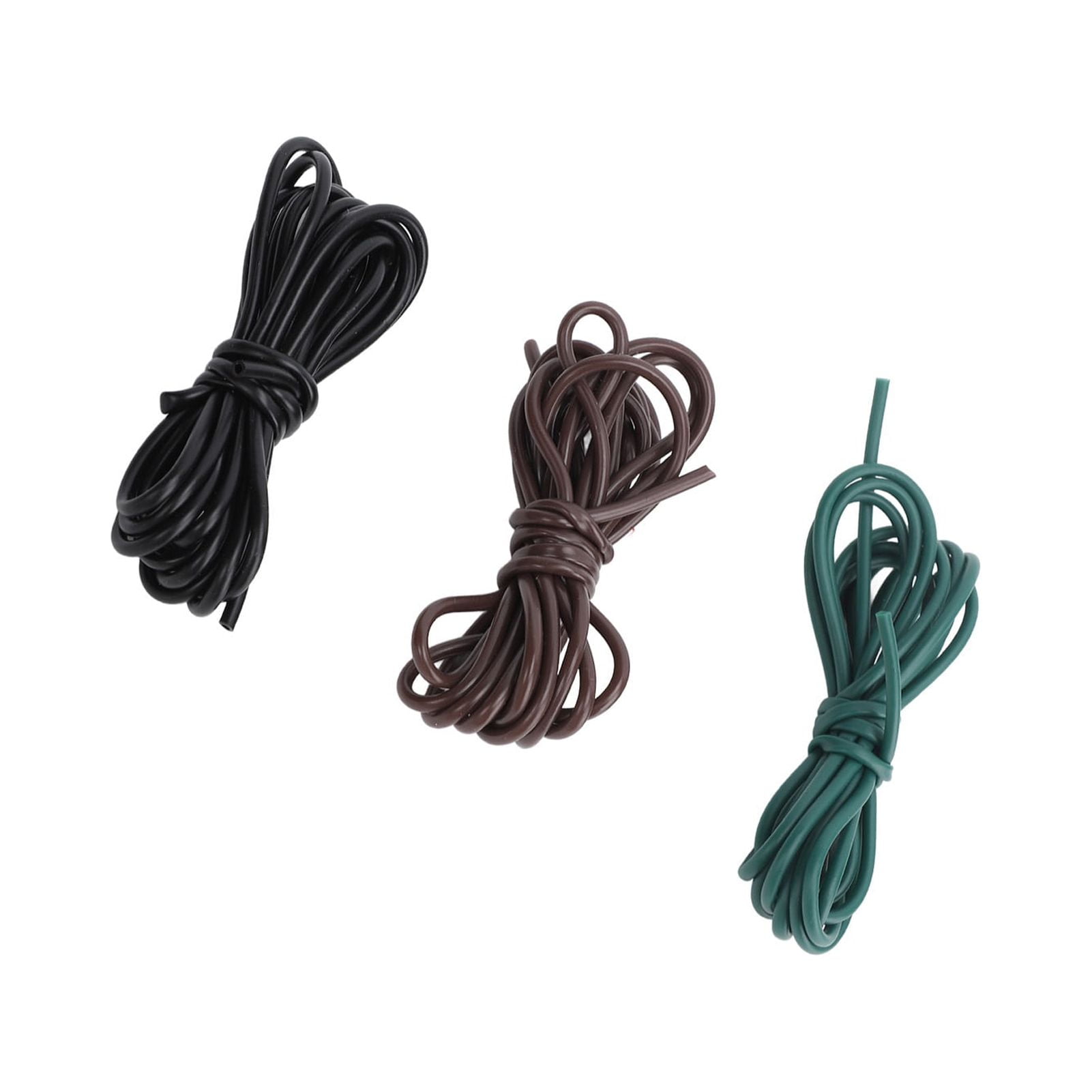 3Pcs Carp Fishing Line Sleeve European Style Rubber Rig Tube Sleeve Bite and Wrap Resistant Bait Fishing Tackle Terminal Gear Setup Accessories 4.33 inches / 11 cm