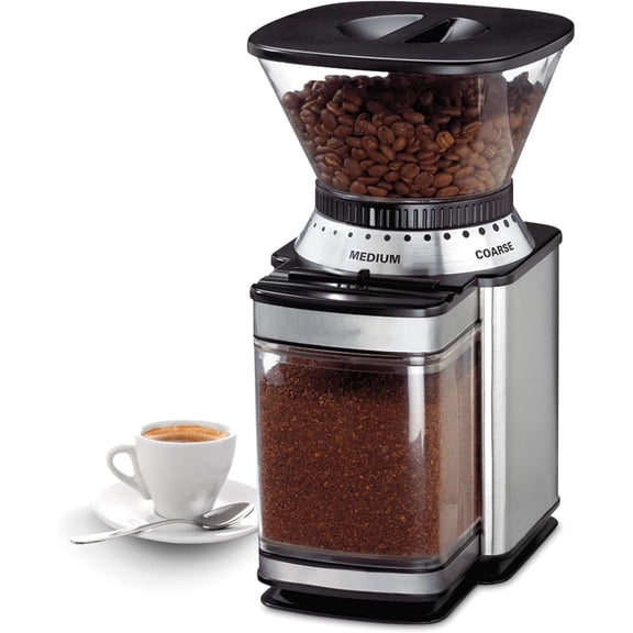 Coffee Grinder, Electric One-Touch Automatic Burr Coffee Grinder with 18-Position Grind Selector, Cup Size Selector for 4 – 18 Cups