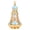 Gold Light Blue, variant on Yajisi Vintage Enamel Perfume Bottle Middle Eastern Style Refillable Decorative Empty Metal Flask Gold Light Blue Portable Fragrance Container Decor