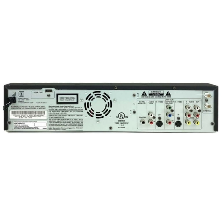 Magnavox ZV457MG9 DVD VCR Combo Recorder, Dual Deck, Remote