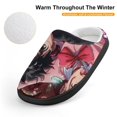 thumbnail image 4 of Dandadan Kid's Cotton Slippers Winter Warm Soft Plush Slippers with Rubber Sole Non-Slip Indoor Outdoor Slip on Shoes Fluffy House Slippers For Boys Girls Teen, 4 of 8