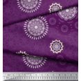 thumbnail image 2 of Soimoi Rayon Crepe Fabric Mandala Ethnic Decor Fabric Printed Yard 46 Inch Wide, 2 of 3