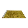 thumbnail image 2 of Ahgly Company Machine Washable Indoor Square Abstract Yellow Modern Area Rugs, 6' Square, 2 of 4