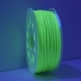 thumbnail image 3 of Gizmo Dorks 3mm (2.85mm) Blacklight ABS Filament for 3D Printers 1 kg / 2.2 lbs, Flourescent UV Green, 3 of 6