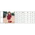thumbnail image 6 of nvzhuang Toddler Baby Girl Clothes Outfit Long Sleeve Black Red Plaid T-Shirt Blouse Dress + Twist Belt, 6 of 6