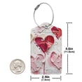 thumbnail image 4 of Pofeuu Textured Heart Abstract Art Print Luggage Tags, Privacy Cover ID Label with Stainless Steel Loop and Address Card for Travel Bag Suitcase-2 PCS, 4 of 5