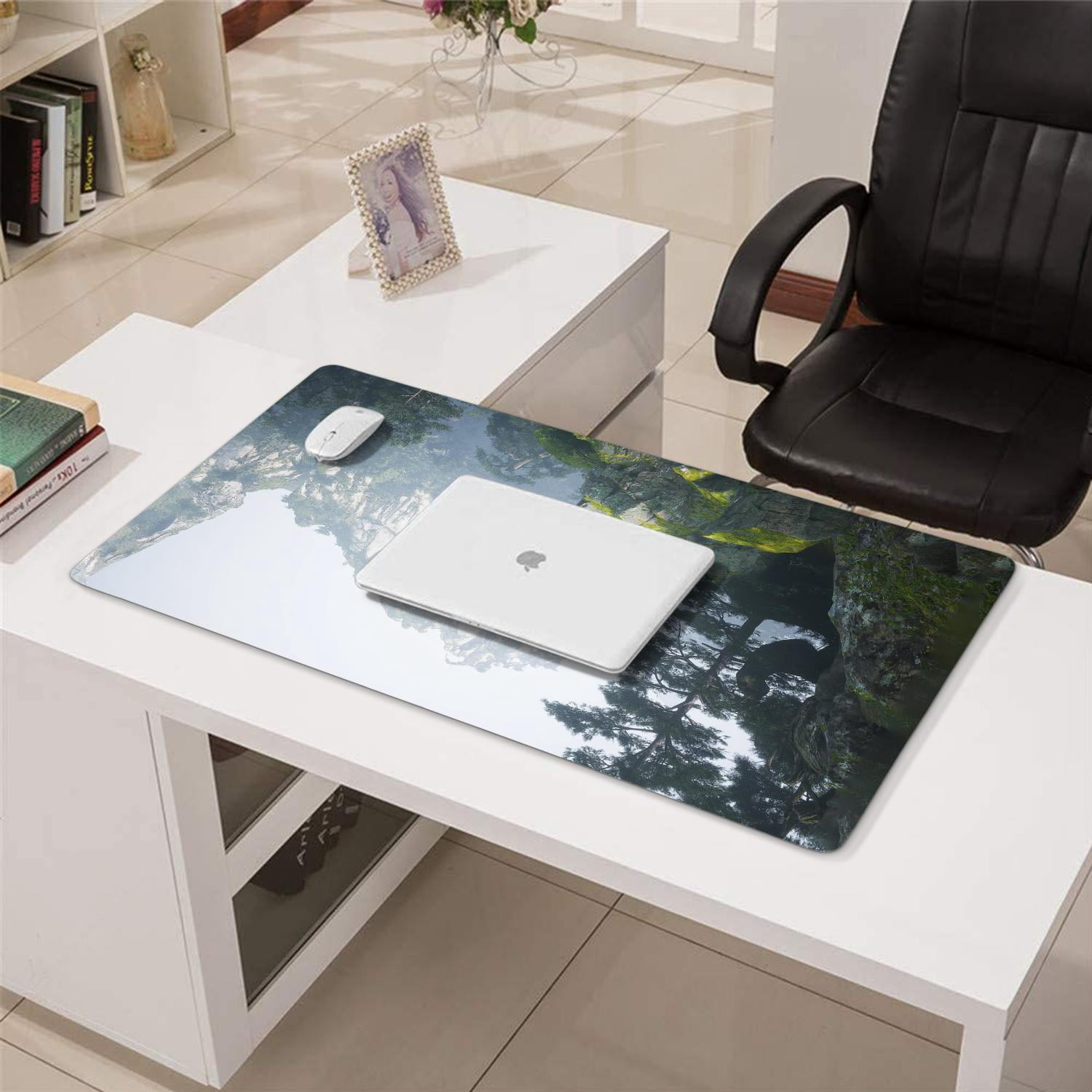 WUKONG Gaming Mouse Pad Non Slip Fashion Rubber Mousepad for Table Desk Alpine Scenery Big Trees ) Mousepad Gaming for Computer Desk Laptop Decoration (31.5x15.7in)