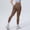 Brown, variant on Women's High Waist Seamless Yoga Pants, Lifting Washed Workout Leggings, Soft Stretch Fitness Running Pants Blue S