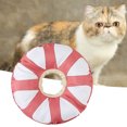 thumbnail image 4 of HEVIRGO Pet Recovery Collar Drawstring Adjustment Anti-licking Orange Pattern Pet Dog Cat Protective Collar Pet Supplies, 4 of 11