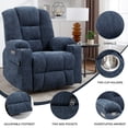 thumbnail image 4 of Elderly Power Lift and Massage Recliners with USB and Type C Ports and 2 Steel Cup Holders, 4 of 9