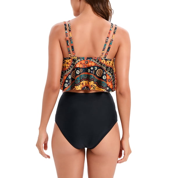Moda mujer estampado Sexy Bikini push-up acolchado traje de baño traje de baño conjunto de ropa de playa Fridja nalpqowj56355