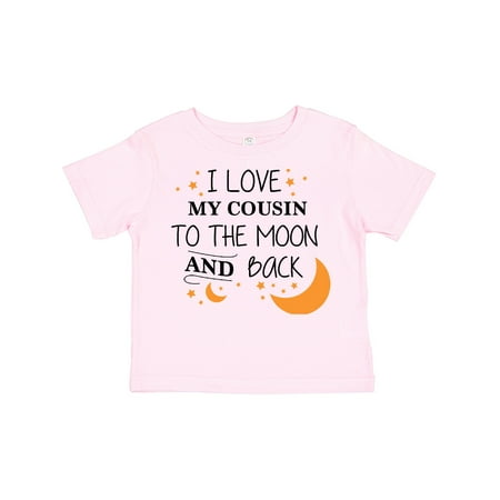 

Inktastic I Love My Cousin to the Moon and Back Gift Toddler Boy or Toddler Girl T-Shirt
