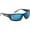 Matte Black/Smoke-Blue Mirror, variant on Triton Polarized Sunglasses - Matte Black/Smoke