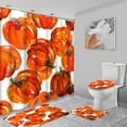 thumbnail image 7 of 4 Pcs Sunflowers Shower Curtain Sets with Rugs for Bathroom Decor,Summer Bathroom Shower Curtain Sets,Orange Yellow Bathroom Sets with Shower Curtain and Rugs, 7 of 7
