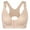 Beige, variant on Exerin Women's Post Surgery Front Closure Wireless Non Padded Adjustable Wide Strap Bra(32B/C,Beige)