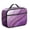 Purple and Gold Marble Pattern, variant on Pink and Gold Marble Pattern Teens Insulated Bento School Lunch Bag, 12 Can Capacity, for Work, Picnic or Travel, 10.6x7.7x4.3 Inches