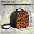 thumbnail image 5 of Uourmeti Tiger Stripe Removable Shoulder Strap Kids Lunch Bag, Polyester Lightweight Stylish Insulated Lunch Bag for Picnic School, 5 of 6