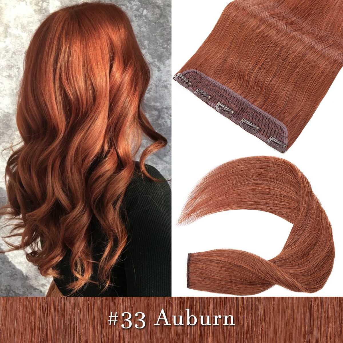 SEGO Clip in Hair Extensions Human Hair 3/4 Full Head 100% Real Remy Thick Hair Extensions Silky Straight Balayage Blonde Hair Pieces