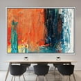 thumbnail image 6 of Orange Art, Modern Poster, Contemporary Canvas Art, Orange, Oil Painting Print, Abstract Orange Poster, Abstract Canvas Art, Canvas Wall Decor - Gold Framed, 6 of 9