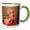 Green/White, variant on 3drose, Classic Peach Tulips, 15oz Mug