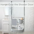 thumbnail image 6 of Bath Bliss Deluxe Flex 1 Shelf Plastic Adjustable Shower Caddy, Gray, 6 of 7