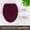 Burgundy, variant on Toilet Lid Cover - Spa Blue, Plush Microfiber Oval Toilet Seat Covers for Bathroom, Machine Washable Elongated Toilet Cover Seat, Stretches up to 21"x19"