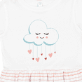 thumbnail image 4 of Inktastic Sleeping Cloud, Boho Cloud, Hearts, Love Cloud Girls Toddler Dress, 4 of 5