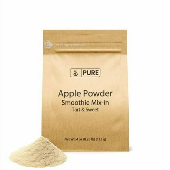 Pure Original Ingredients Apple Powder 4 oz Non-GMO, Made from Juice, Drink & Smoothie Mix-in, Made From Juice, Non GMO